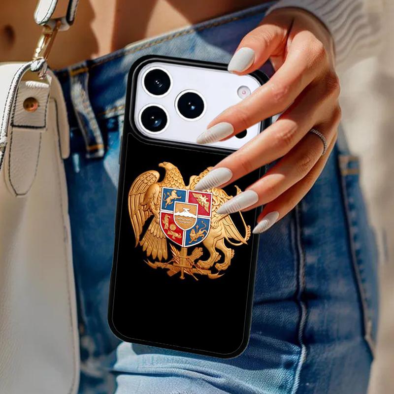 Armenian Flag Soft Phone Case For iPhone 17 Air 14 15 13 12 Max Cover For Apple 14 15 16 16e 11 Pro Max Plus Coque