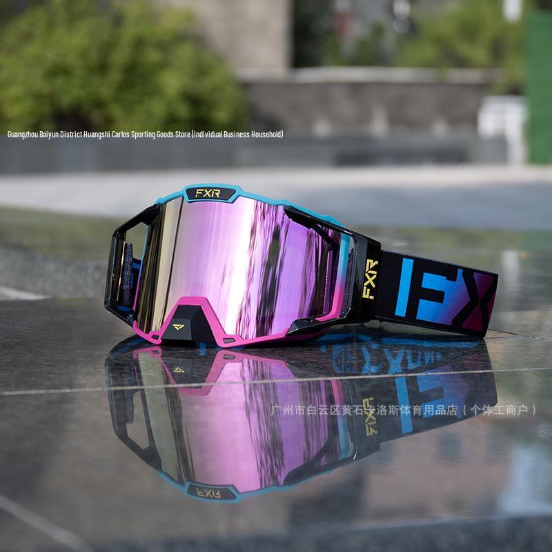 FXR Double-Layer Anti-Fog Goggles for Motorcycle, Off-Road, Mountain Biking & Skiing