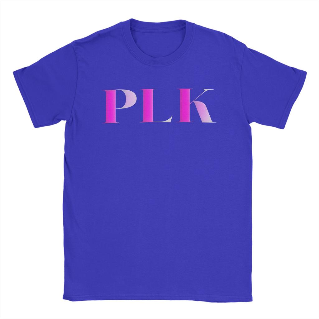 Pik Rapper Plk Letter Print T Shirt Unisex Pure Cotton Crazy Tshirts Crewneck Tees Short Sleeve Clothes Unique