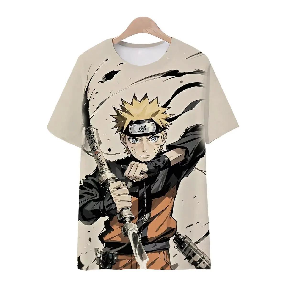 

Summer Bestsellers Naruto 3d Printed Short-sleeved Men s Cool Round-neck T-shirts, Summer Children s T-shirts, Abstract Clothes 4XL