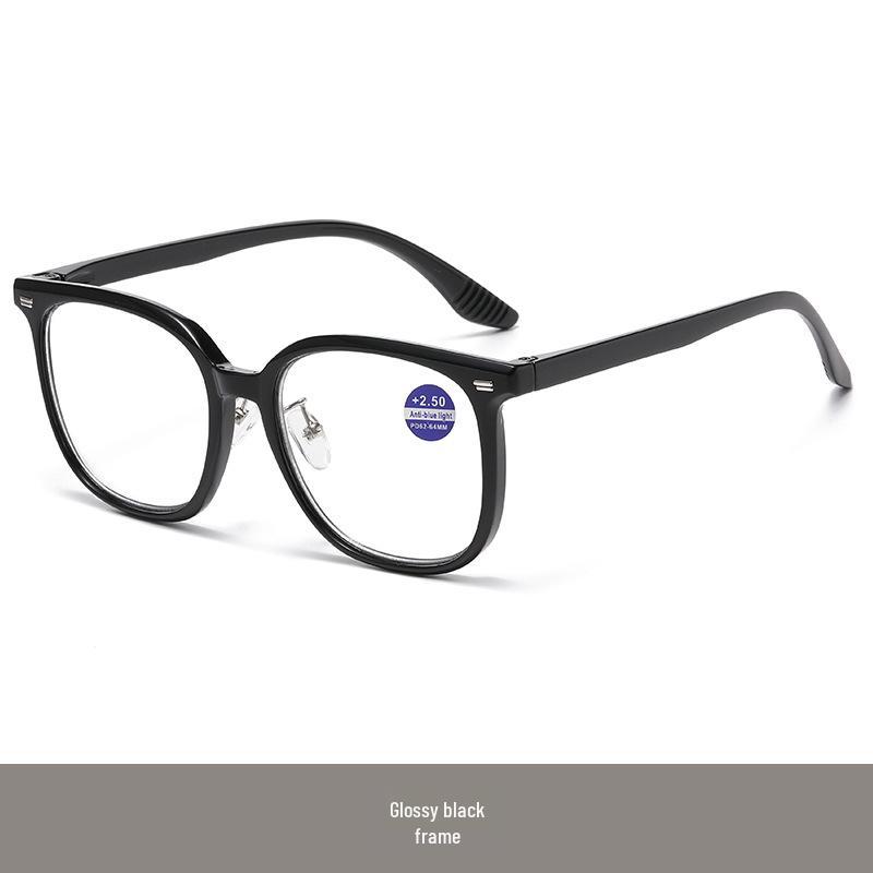 Trendy Light-Sensitive Photochromic Reading Glasses: Large Frame, Anti-Blue Light, Comfortable Single Vision Design.