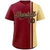Trendige Marke Amerikanisches Baseball-Trikot kurzärmeliger Cardigan Harajuku T-Shirt Straßenpersönlichkeit Farbabstimmung Trikot Herren kurzärmeliges Baseball