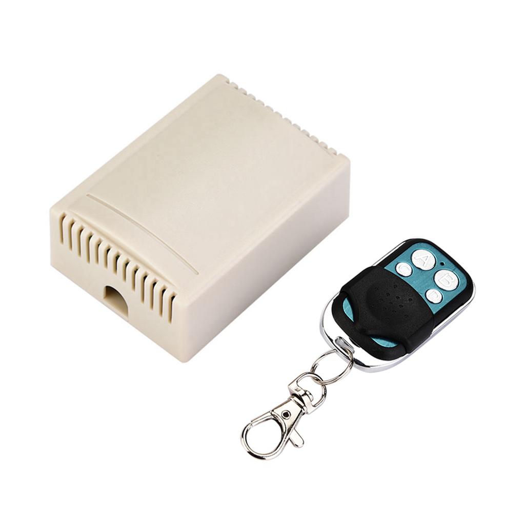 433MHz DC12V Relay 4CH Wireless Remote Control Switch with One Transmitter and One Receiver