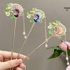 Peacock Tassel Hairpin for Hanfu Qipao Updo