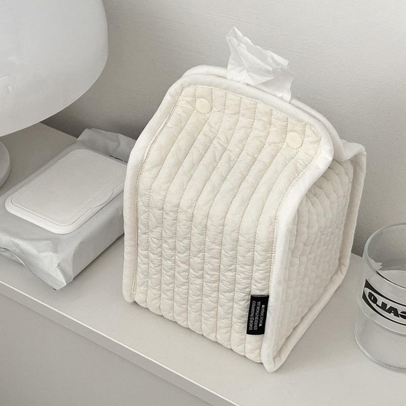 Simple Toast Shape Tissue Box Minimalist Napkin Paper Holder Organizer for Home Office Car Desktop Decoration