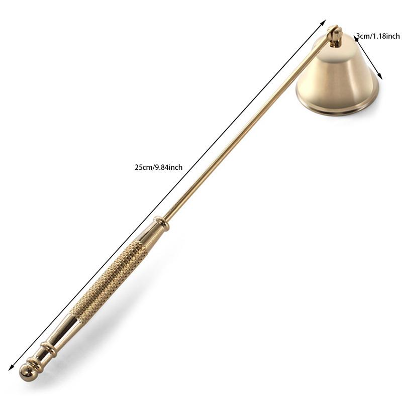 1pc Metal Candle Snuffer Gold/Black/Silver Bell-shape Wick Cover 18cm Handle Vintage Decor Home SPA Hotel
