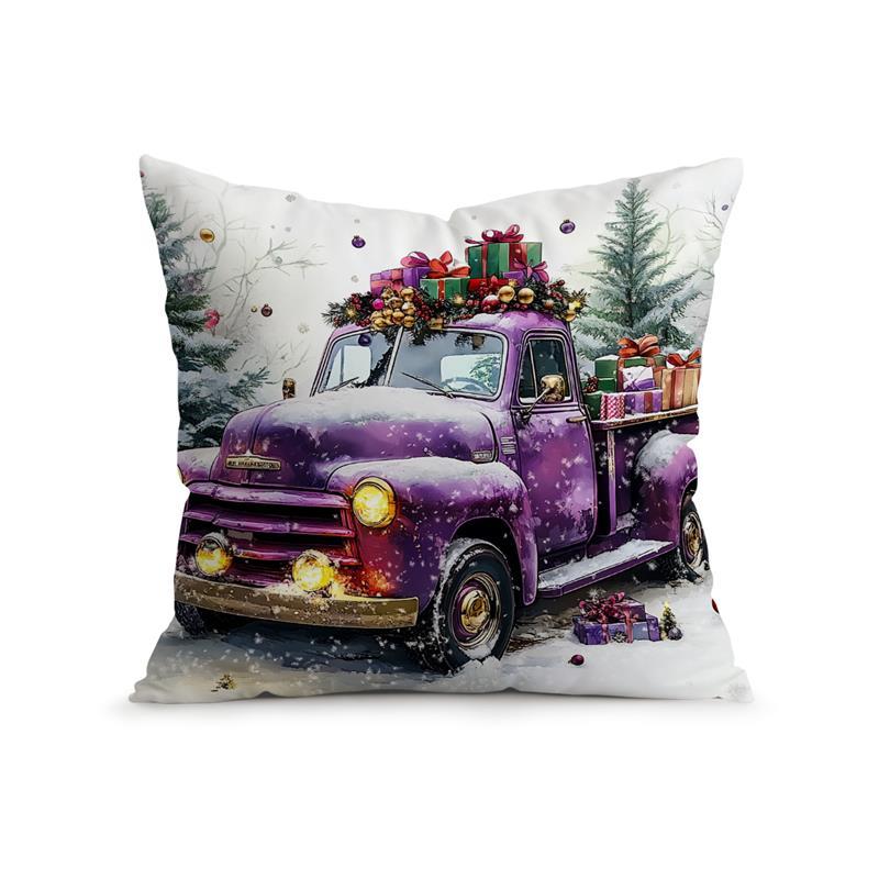 Home Decor Christmas-Themed Decorative Pillow Covers Pattern Cushion Cover Suitable For Sofa Bedroom Car Pillow Cover