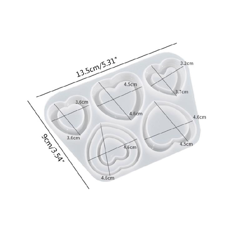 Resin Shaker Mold,Reusable Cute Silicone Quicksand Mould for DIY Crafts Making