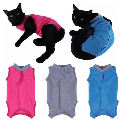 Cat Neutering Suit Comfortable Cat Recovery Suit Adjustable Post-Surgery Protective Clothes Pey Supplies