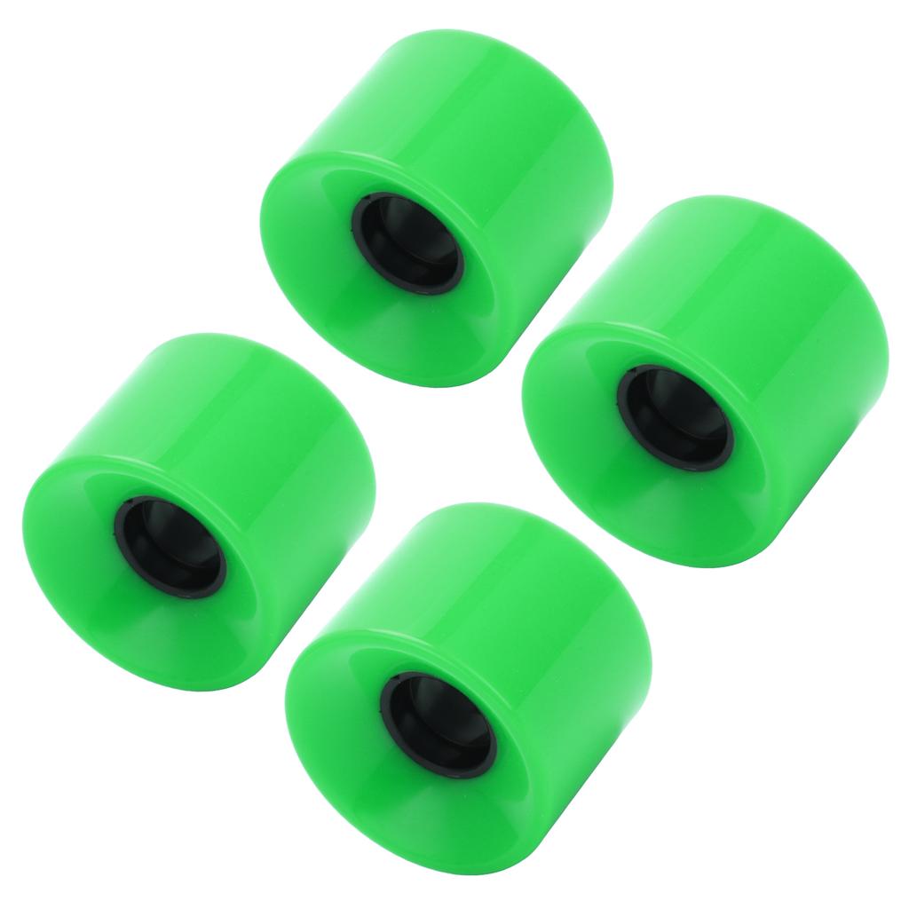PUENTE 4pcs 60x45mm Skateboard Wheels 78A Longboard Cruiser Wheels Replacement PartsGreen