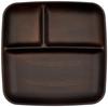 Masakazu Showa NH home Divider Plate Wood Grain Resin Square One Plate BIG Dark Brown Clean Coat MicrowaveDishwasher Safe Made in Japan Light