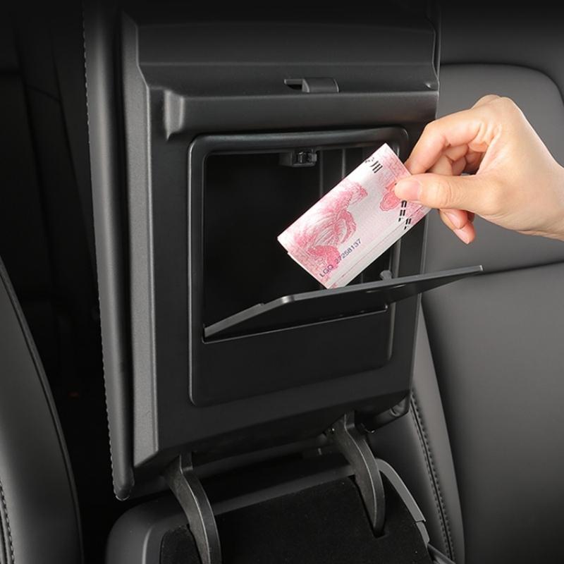 For Tesla Model 3 Y 2017 2018 2019 2020 2025 2025 2025 Armrest Hidden Button Storage Box Sundries Organizer Tray Car Accessories
