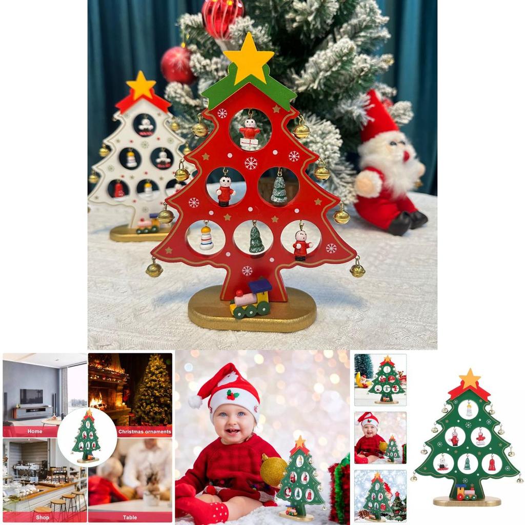 Creative Wooden Christmas Tree Ornament Handcrafted For Festive Holiday Decor