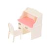 1Set 1:12 Dollhouse Miniature Writing Desk Chair Study Table Furniture Model Study Room Decor Toy Doll House Accessories