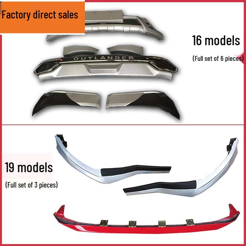 Mitsubishi Outlander 2016-2019 Front & Rear Bumper Guard Modification Accessories