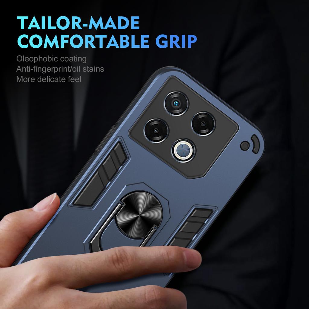 For Infinix GT 20 Pro 5G Case PC+TPU Ring Holder Kickstand Phone Cover