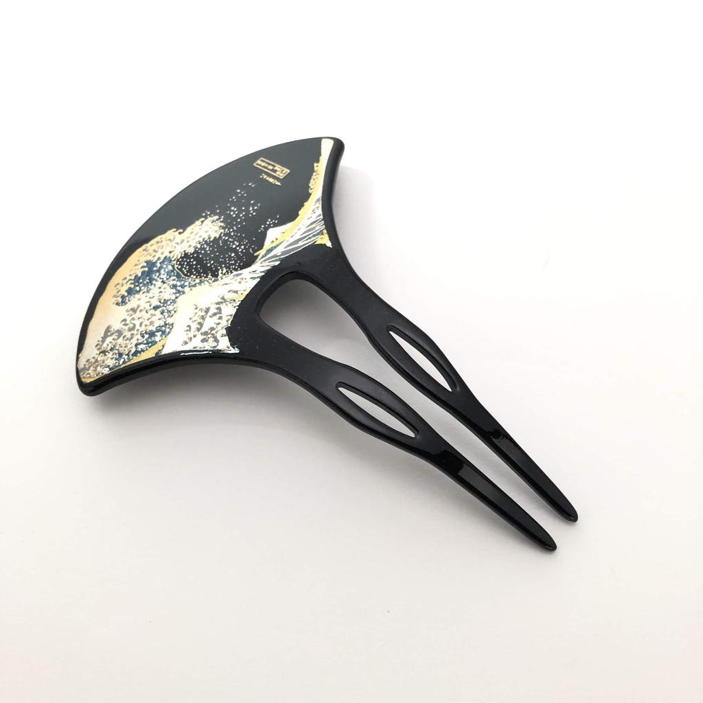 Maeju Lacquerware Lacquer Art Hairpin Wave (B) 4X-132