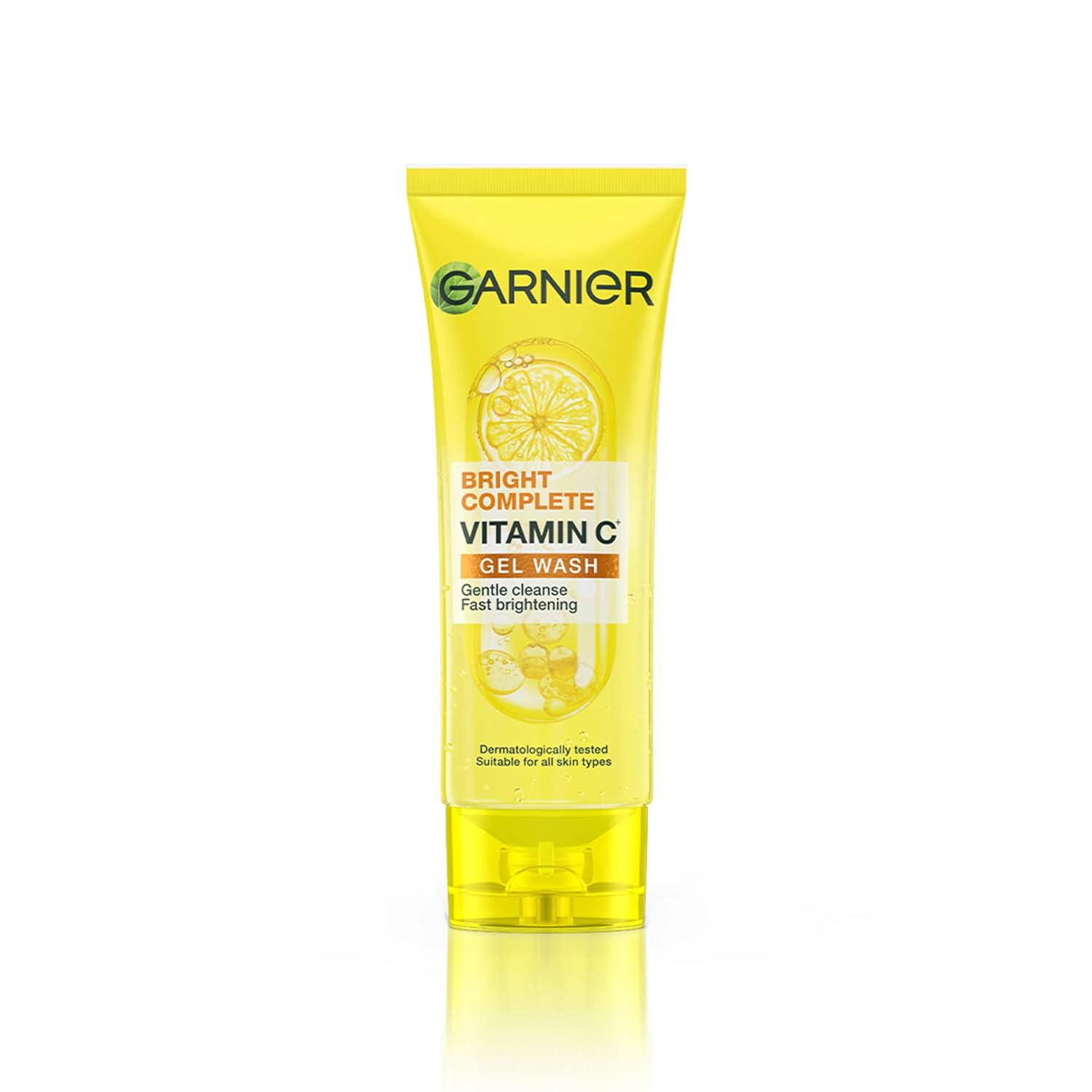 Garnier Skin Naturals Bright Complete Vitamin C Face Wash Gel | Gentle Cleanser - Brighter and Glowing Skin | Reduces Dullness | Daily Cleanser | 100g