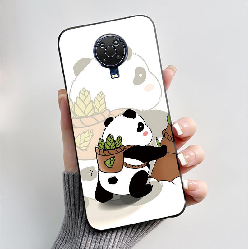 Printed Phone Case For Nokia G10 / Nokia G20 / Nokia 6.3 Fundas Soft Silicone Black Shell Cover Cute Flower Cartoon Casing Coque