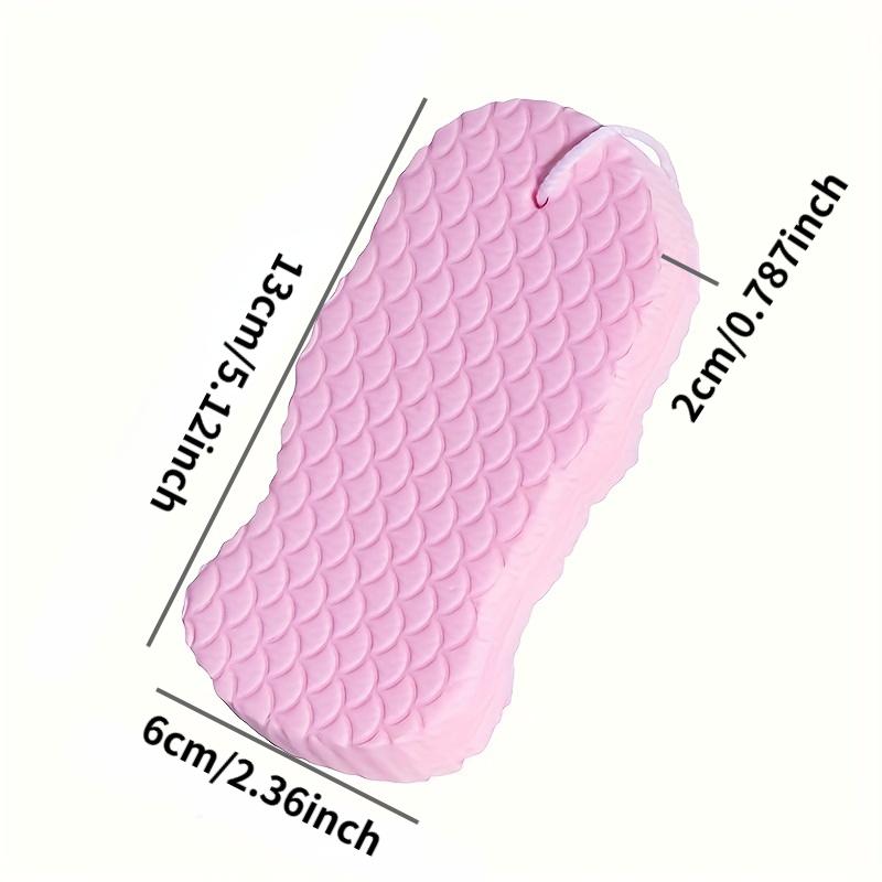 Nordic Style Exfoliating Bath Sponge, Dual-Sided Scrubbing Tool, Travel Portable Shower Brush, Suitable for Baby & Mom