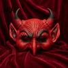 Gedetailleerd Duivel Cosplay Prop Eng Halloween Demon Schuim Masker voor Volwassenen, Rood Half Donkere Sfeer Kostuum Gezicht Maskerade Accessoires