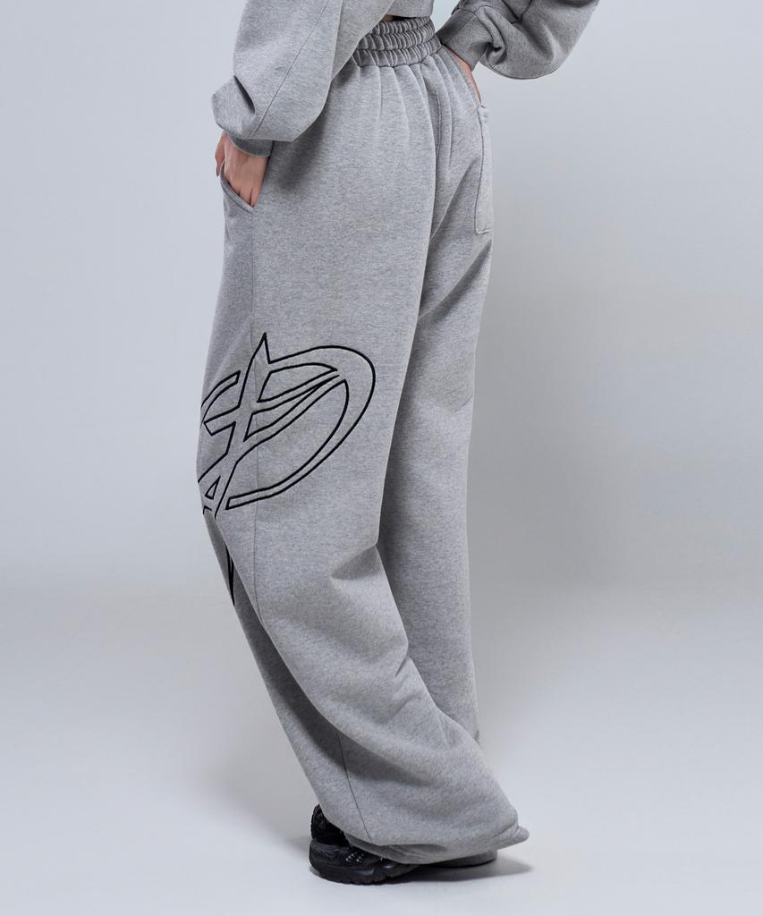 Pijikeolgameoncheu P5059 Big Symbol Women'S Wide Pants [3 Colors]