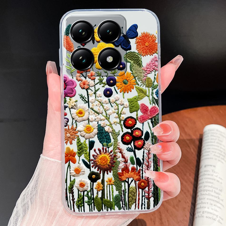 For Xiaomi 15T 14T Pro Phone Case Lovely Fish Patterns Soft TPU Clear Silicone Bumper For Xiaomi 15TPro 14 T Lightweight Funda