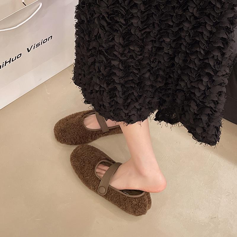 

Модная женская обувь осенние мокасины меховые модисы с круглым носком женская обувь мягкие повседневные кроссовки осень удобные новые 2024 платье мокасины кружева 39 коричневый