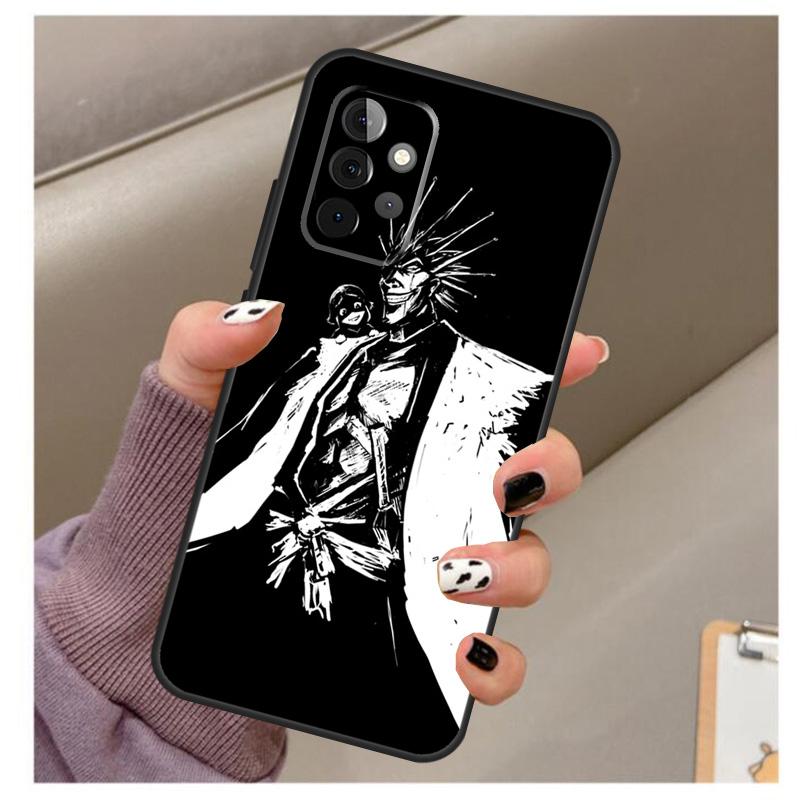 Custodia per Telefono Anime Bleach Bianco e Nero Per Samsung Galaxy A12 A22 A32 A42 A52 A72 A11 A51 A71 A52S A50 A70 A21S Capa