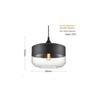Nordic Retro Glass Pendant Light for Dining, Living Room, Bar, Cafe