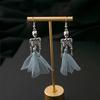 1 Pairs Vintage Skull Skeleton Dangle Earrings Exaggerated Horror Goth Punk Long Women Earrings Party