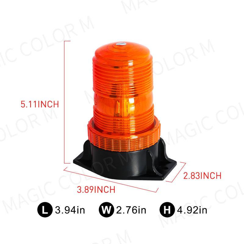 12-24V 48V 60V 80V 30 LED Vysoce výkonné výstražné zábleskové světlo maják pro vysokozdvižný vozík školní autobus jantarové modré červené