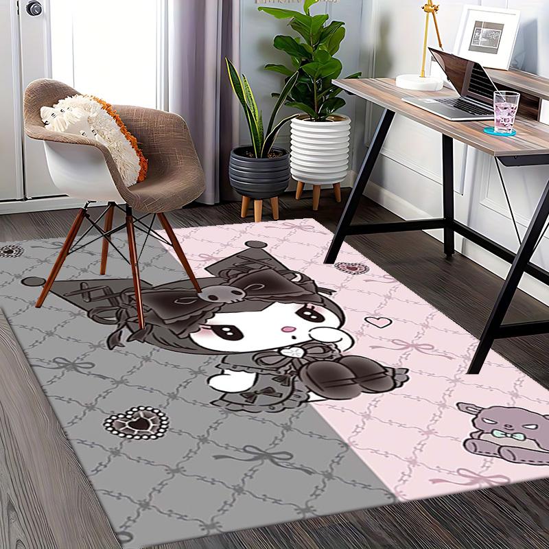 Anime Cartoon Design Chair Mat - Non-Slip Carpet for Office Chair, Home Decor, Living Room, Bedroom, Game Room & Dormitory (Seasonal Gift).E095