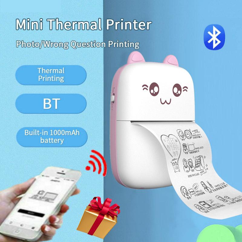 Mini Handheld Thermal Label & Photo Printer