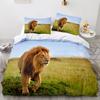 Animal Lion Bedding Set Cool Animal Bed Linen Home Decor Single Double Twin Size For Boys Girls Boys Adults Lion Duvet Cover Set