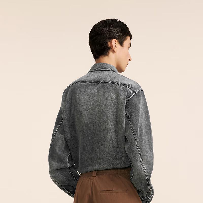 Sketch Men's 2024 Winter Loose Long-Sleeved Denim Shirt