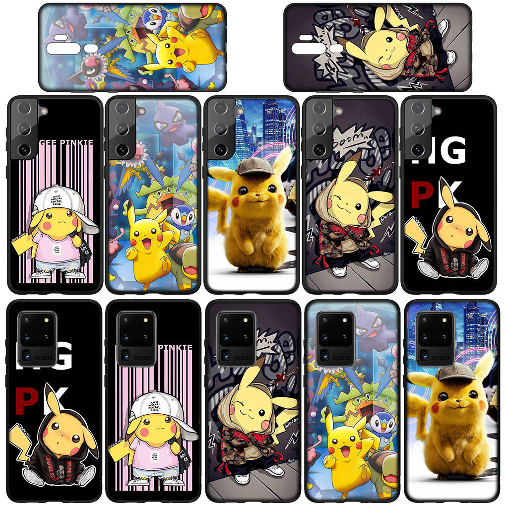 Custodia per Telefono per iPhone 17 16 15 Plus Xiaomi Poco F8 F7 X7 X6 M8 C85 C75 C71 Redmi Note 14 12 11 13 Pro Max A4 14C 13C 15C Sfondo Pokemon GO Pikachu