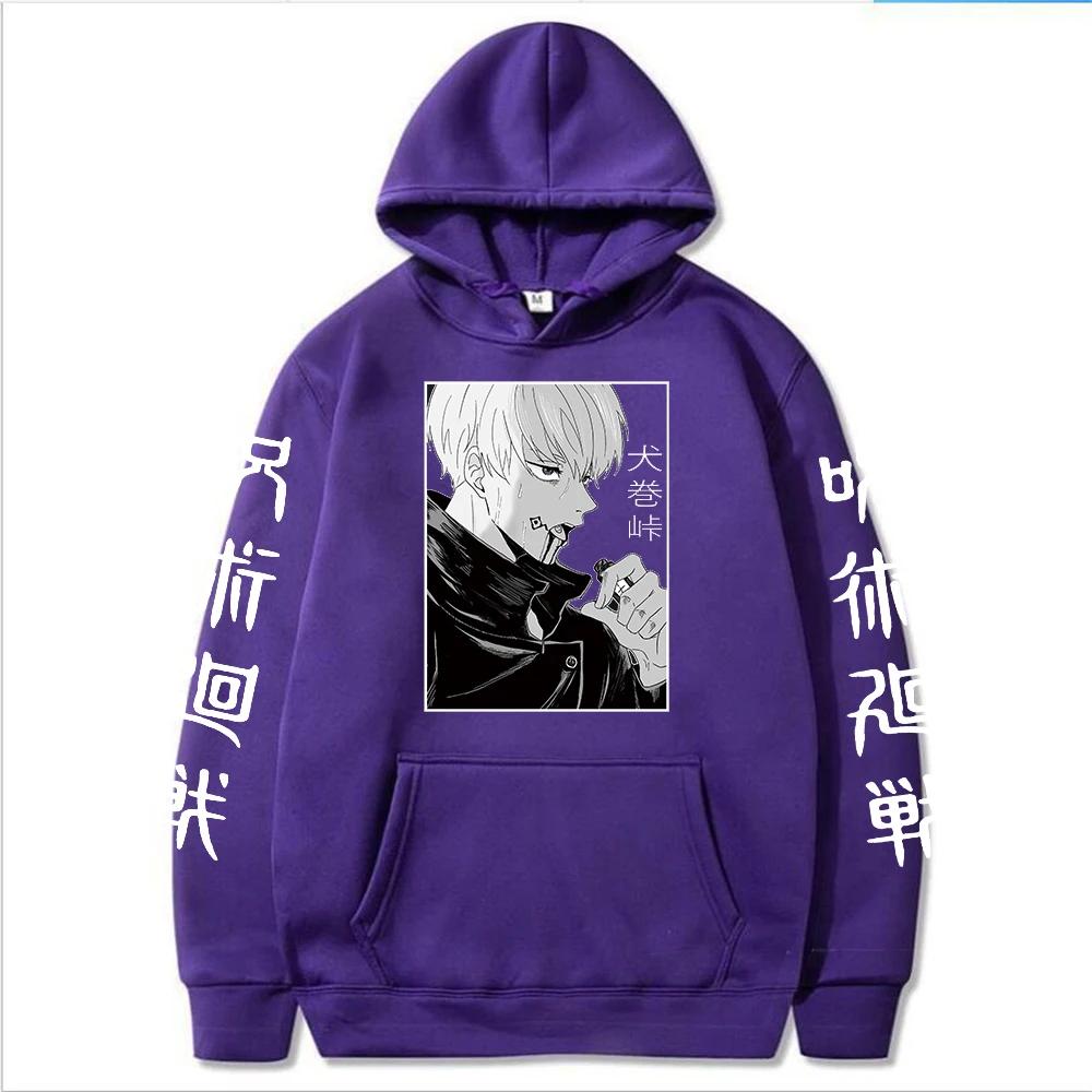 Manga Hoodie Men Anime Inumaki Toge Pullover Sweatshirts Unisex Casual Sports Tops Anime Hoodie for Men Fleece Jogging Top