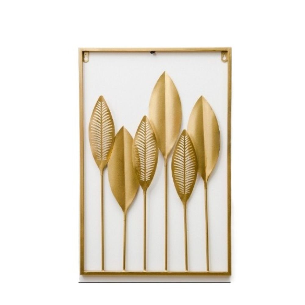 Leaf Shape Wall Decoration Gold Metal Pendants New Decorative Wall Ledges  Living Room