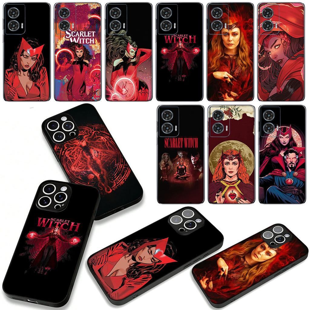 Scarlet Witch Marvel Wallpaper Cover Phone Case for Apple iPhone 16 15 14 Plus 13 12 Mini 17 Pro Max + 16E Air 16+ ProMax