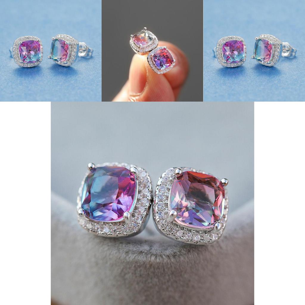 Unique Geometric Ear Jewelry With White Zirconia For Party Or Casual Wear