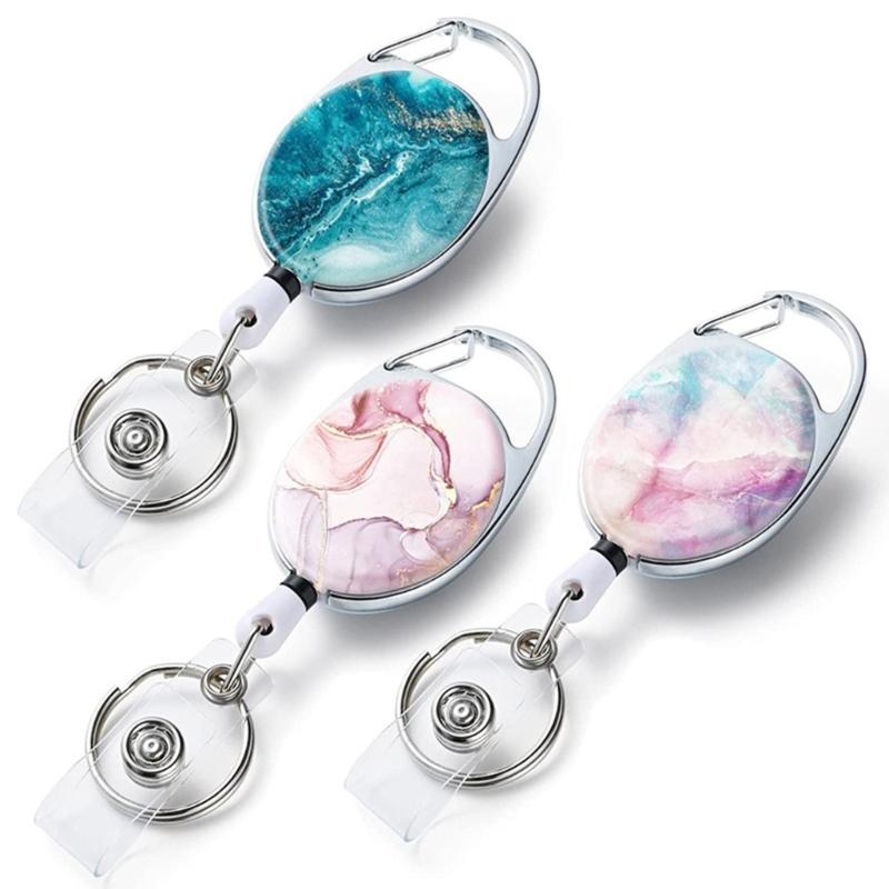 Quality Retractable Keychains with Belt Clip, Retractable Badges, Retractable Badges Holder Nylons Cord Keyring