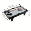 Portable Tabletop Billiard Table Pool Arcade Game Table For Kids Adults Living Room Game Room With Cue Sticks Sphere Set Triangle