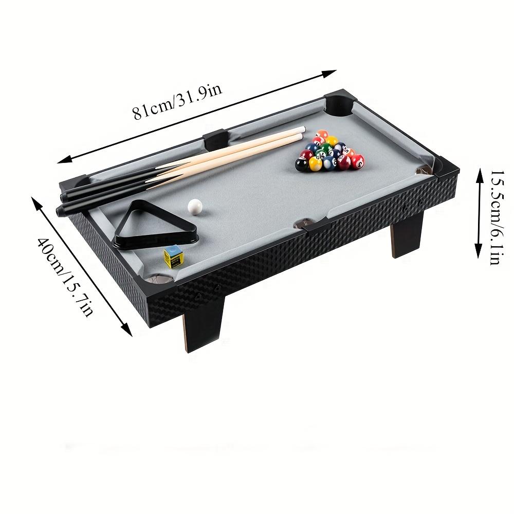 Portable Tabletop Billiard Table Pool Arcade Game Table For Kids Adults Living Room Game Room With Cue Sticks Sphere Set Triangle