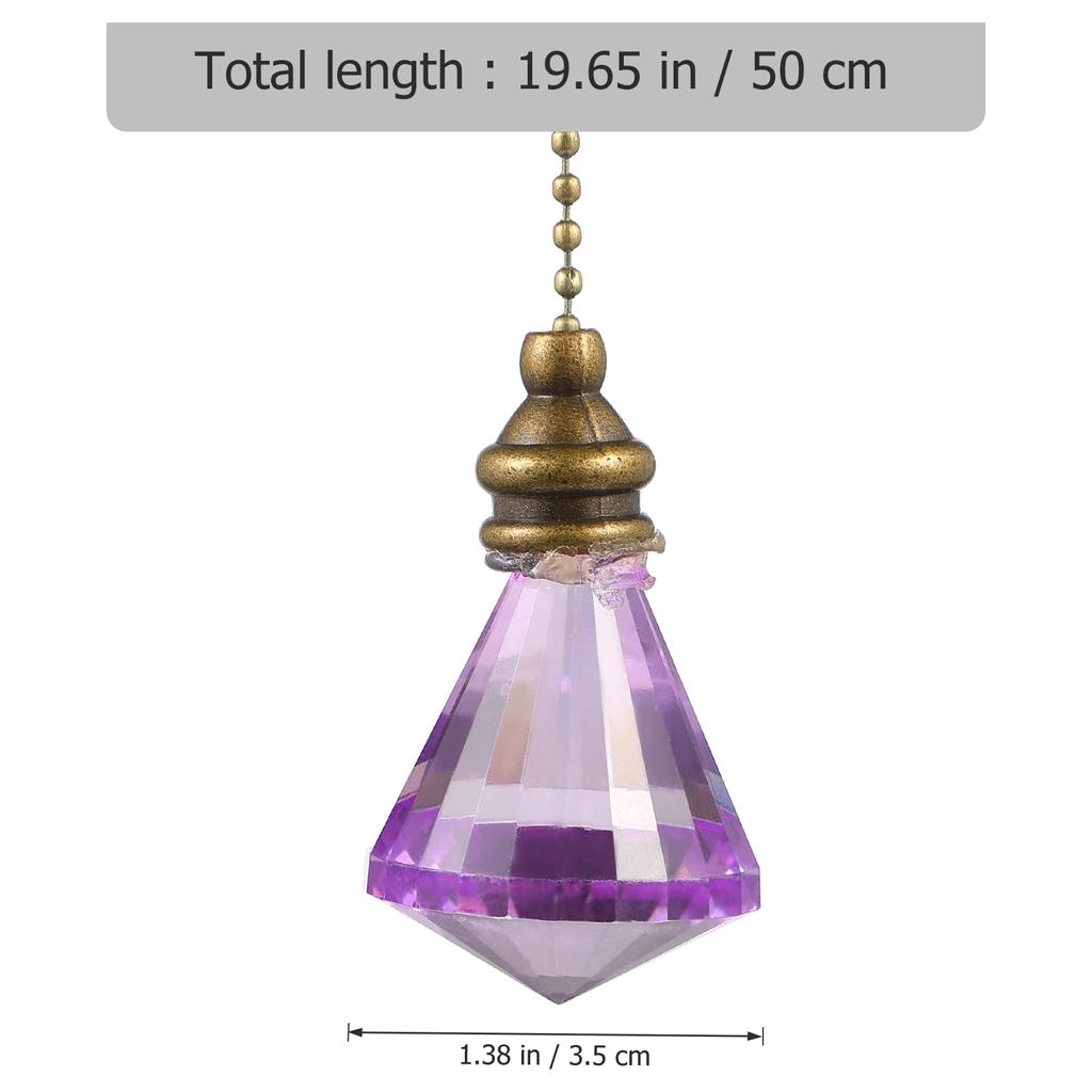 Crystal Gemstone Shaped Pendant Lamp Hanging Ornament Prism Decorative Ball Window Garden Decor Crystal Gemstone Shaped Pendant