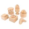 Wooden Baby Hand Rattle Set Fine Motor Toys Baby Shape Matching Cognitive Toys for Children