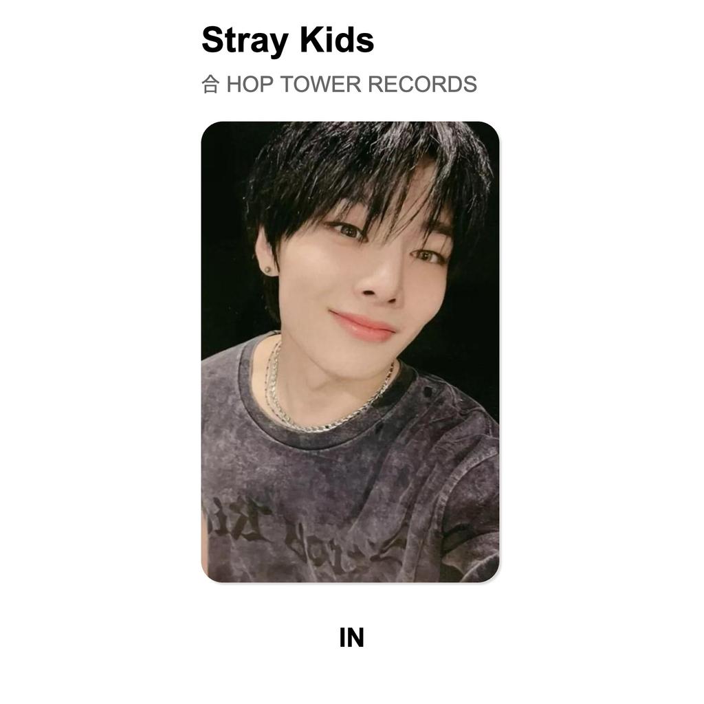 Stray Kids HOP TOWER RECORDS Official Photocard
