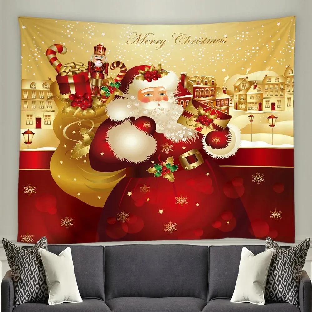 Christmas Decoration Pattern Living Room Bedroom Home Wall Tapestry
