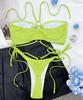Women's Swimwear Solid Halter Wrap Sexy Bikini Side Tie Thong Brazilian Beachwear Bathing Suits