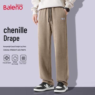 Baleno Men's Chenille Heavyweight Straight-Leg Sweatpants
